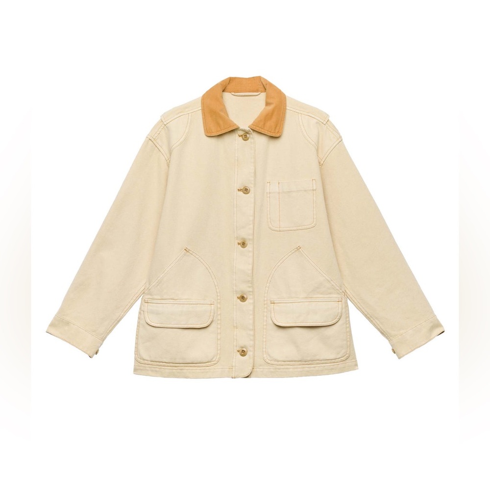 Doen Cream and Tan Utility Jacket - Picture 7 of 8